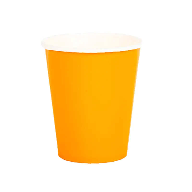 Turuncu Pastel Kağıt Bardak 8'li